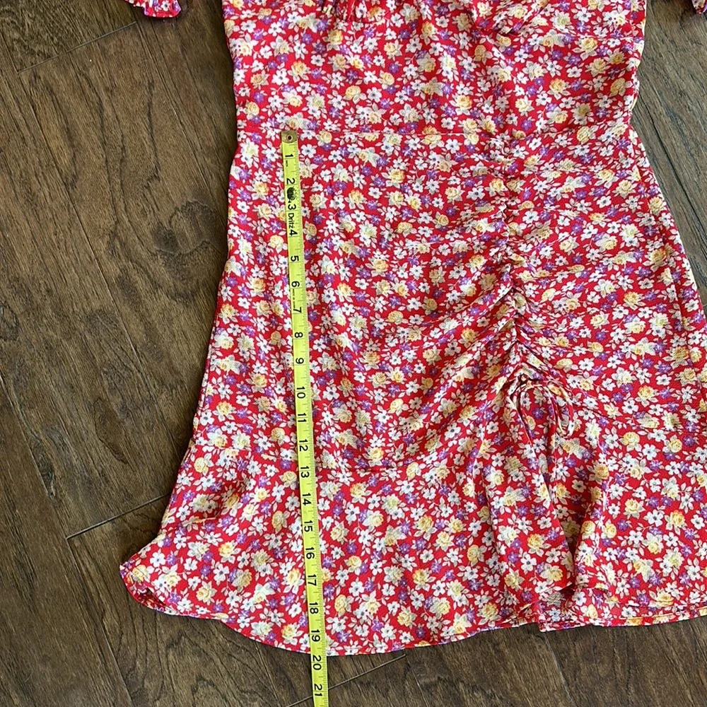 💐Spring sale! 50% off!💐Floral Fit and Flare Dress - Picture 7 of 8